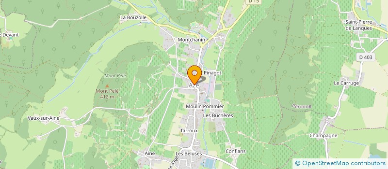 localisation de l'entreprise COMMUNE DE AZE à AZE