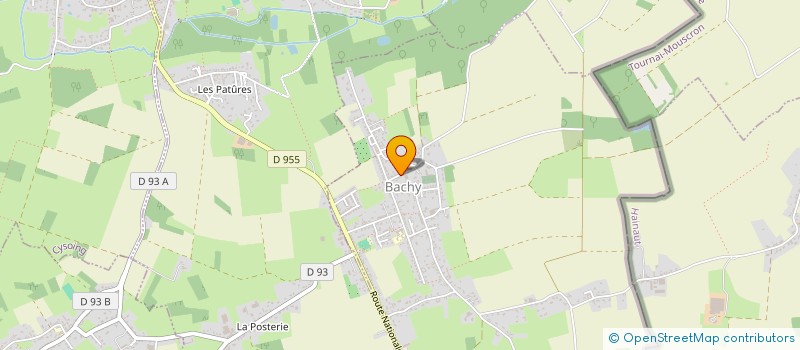 localisation de l'entreprise COMMUNE DE BACHY  BACHY