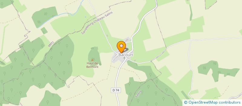 localisation de l'entreprise COMMUNE DE BACOURT  BACOURT