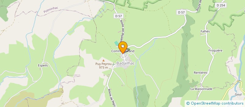 localisation de l'entreprise COMMUNE DE BADAILHAC à BADAILHAC