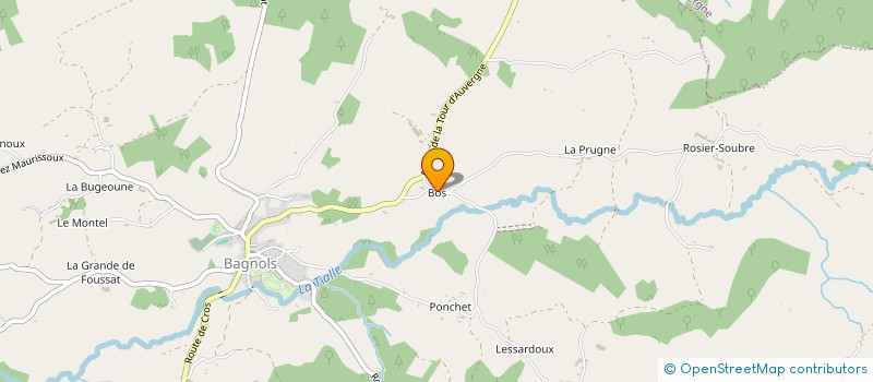 localisation de l'entreprise COMMUNE DE BAGNOLS  BAGNOLS