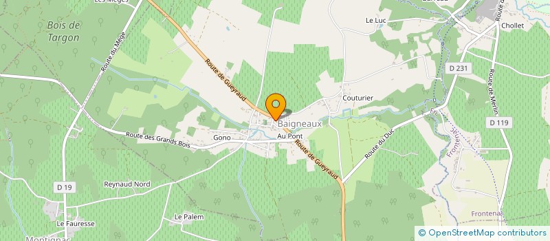 localisation de l'entreprise COMMUNE DE BAIGNEAUX à BAIGNEAUX