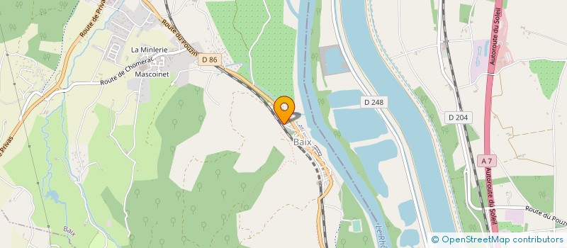localisation de l'entreprise COMMUNE DE BAIX à BAIX