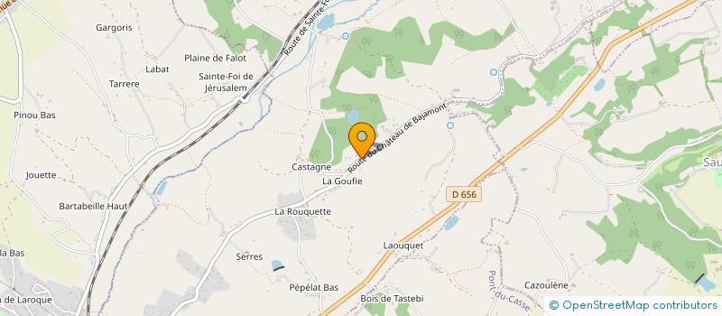 localisation de l'entreprise COMMUNE DE BAJAMONT  BAJAMONT