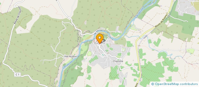 localisation de l'entreprise COMMUNE DE BALAZUC  BALAZUC