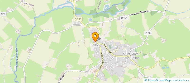 localisation de l'entreprise COMMUNE DE BALLON - SAINT MARS  BALLON-SAINT MARS