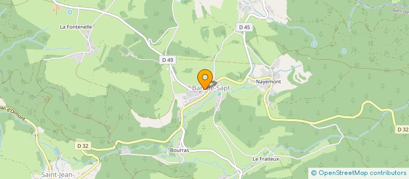 localisation de l'entreprise COMMUNE DE BAN DE SAPT à BAN-DE-SAPT