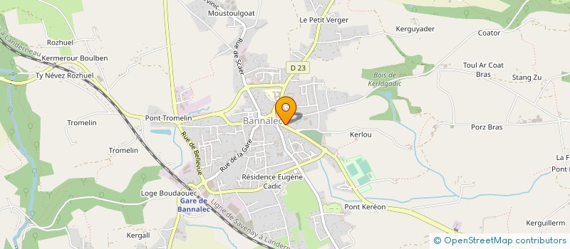 localisation de l'entreprise COMMUNE DE BANNALEC à BANNALEC