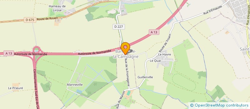 localisation de l'entreprise COMMUNE DE BANNEVILLE LA CAMPAGNE  BANNEVILLE-LA-CAMPAGNE