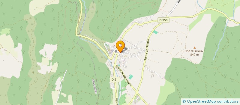 localisation de l'entreprise COMMUNE DE BANON à BANON