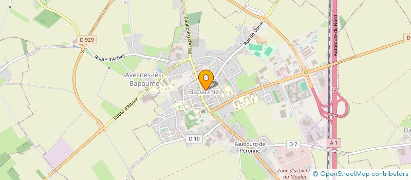 localisation de l'entreprise COMMUNE DE BAPAUME à BAPAUME