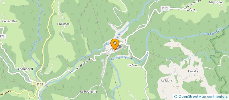 localisation de l'entreprise COMMUNE DE BAR  BAR