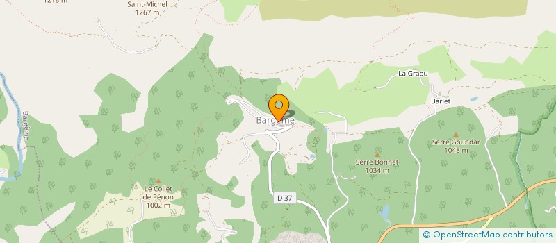 localisation de l'entreprise COMMUNE DE BARGEME  BARGEME