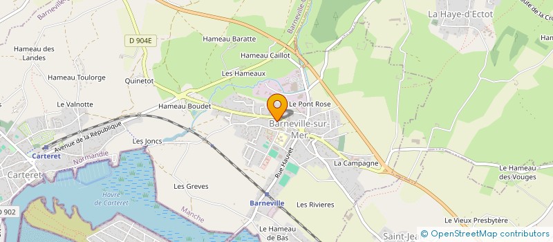 localisation de l'entreprise COMMUNE DE BARNEVILLE CARTERET  BARNEVILLE-CARTERET