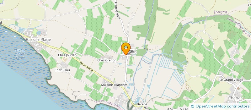 localisation de l'entreprise COMMUNE DE BARZAN  BARZAN