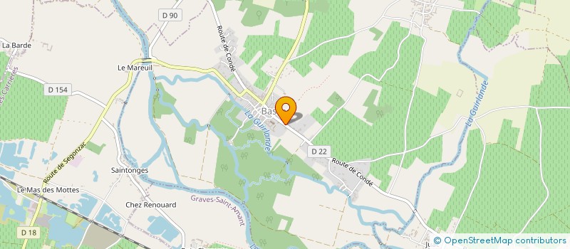 localisation de l'entreprise COMMUNE DE BASSAC à BASSAC