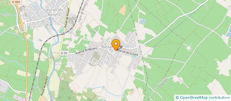 localisation de l'entreprise COMMUNE DE BASSAN  BASSAN