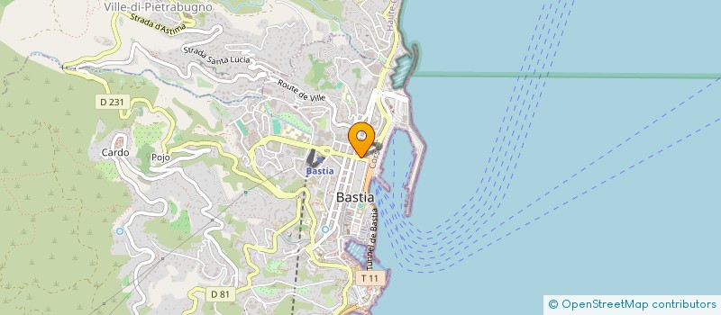 localisation de l'entreprise COMMUNE DE BASTIA à BASTIA