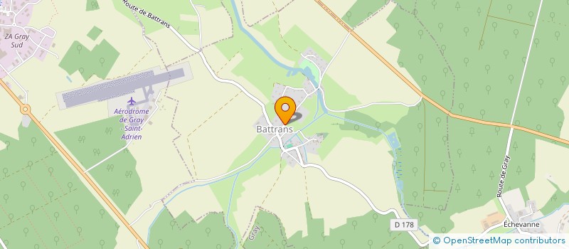 localisation de l'entreprise COMMUNE DE BATTRANS  BATTRANS