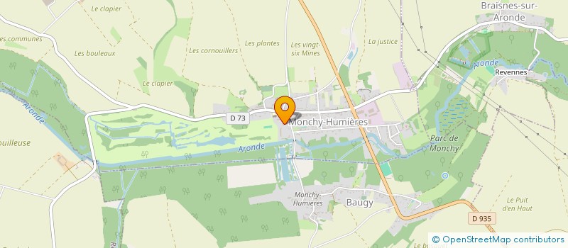 localisation de l'entreprise COMMUNE DE BAUGY  BAUGY