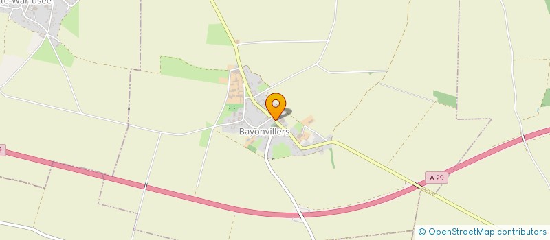localisation de l'entreprise COMMUNE DE BAYONVILLERS  BAYONVILLERS