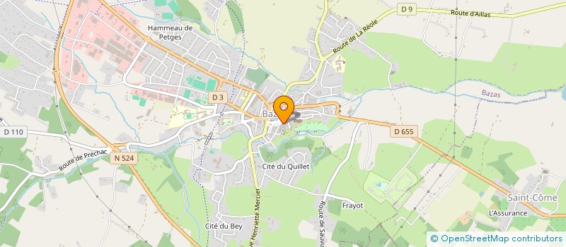 localisation de l'entreprise COMMUNE DE BAZAS à BAZAS