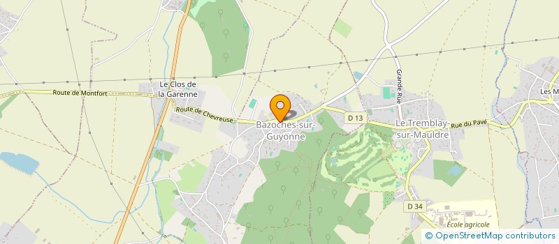localisation de l'entreprise COMMUNE DE BAZOCHES SUR GUYONNE à BAZOCHES-SUR-GUYONNE