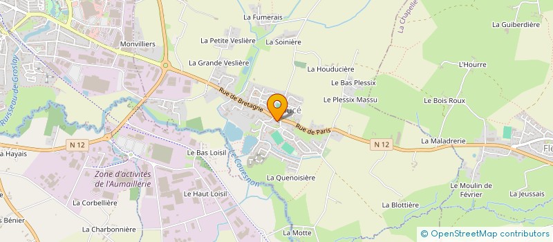 localisation de l'entreprise COMMUNE DE BEAUCE  BEAUCE