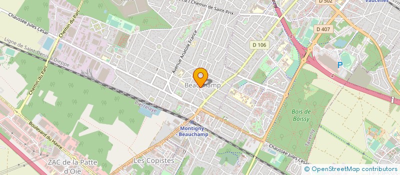 localisation de l'entreprise COMMUNE DE BEAUCHAMP  BEAUCHAMP