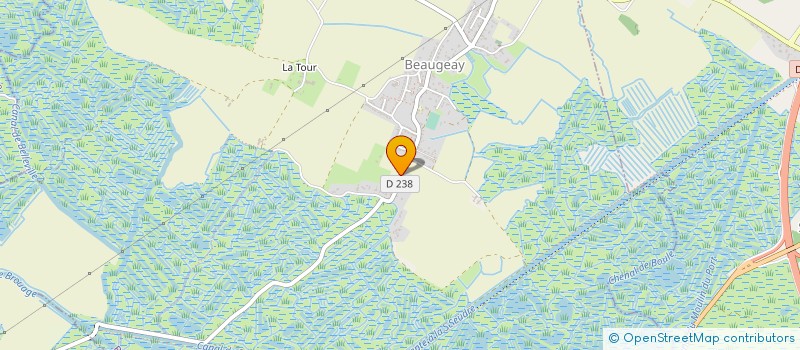 localisation de l'entreprise COMMUNE DE BEAUGEAY  BEAUGEAY