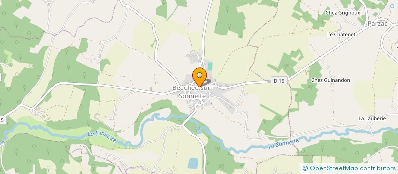 localisation de l'entreprise COMMUNE DE BEAULIEU SUR SONNETTE  BEAULIEU-SUR-SONNETTE