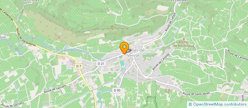 localisation de l'entreprise COMMUNE DE BEAUMES DE VENISE à BEAUMES-DE-VENISE