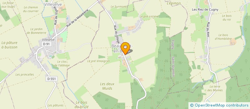 localisation de l'entreprise COMMUNE DE BEAUMONT EN BEINE  BEAUMONT-EN-BEINE