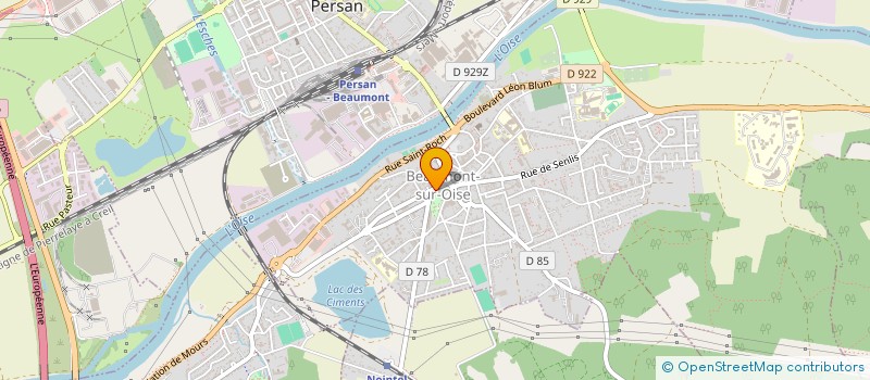 localisation de l'entreprise COMMUNE DE BEAUMONT SUR OISE à BEAUMONT-SUR-OISE