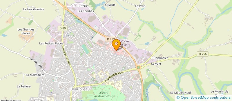 localisation de l'entreprise COMMUNE DE BEAUPREAU-EN-MAUGES à BEAUPREAU-EN-MAUGES