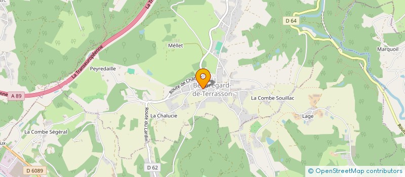 localisation de l'entreprise COMMUNE DE BEAUREGARD DE TERRASSON  BEAUREGARD-DE-TERRASSON