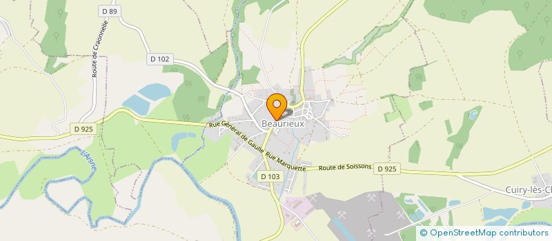localisation de l'entreprise COMMUNE DE BEAURIEUX  BEAURIEUX