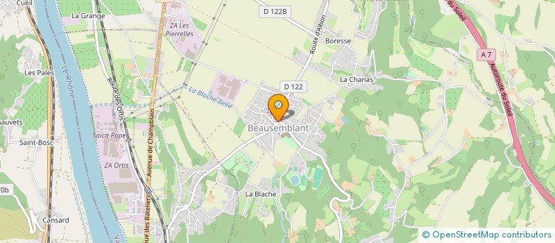 localisation de l'entreprise COMMUNE DE BEAUSEMBLANT à BEAUSEMBLANT