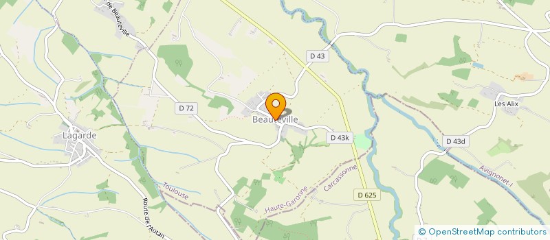 localisation de l'entreprise COMMUNE DE BEAUTEVILLE  BEAUTEVILLE