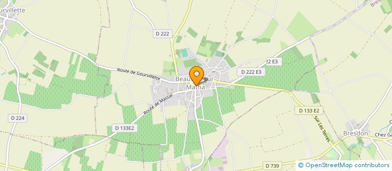 localisation de l'entreprise COMMUNE DE BEAUVAIS SUR MATHA  BEAUVAIS-SUR-MATHA