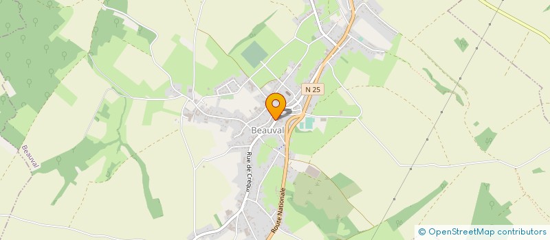 localisation de l'entreprise COMMUNE DE BEAUVAL  BEAUVAL