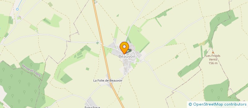 localisation de l'entreprise COMMUNE DE BEAUVOIR  BEAUVOIR