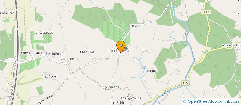 localisation de l'entreprise COMMUNE DE BECHERESSE  BECHERESSE