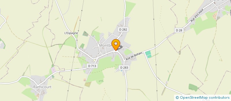 localisation de l'entreprise COMMUNE DE BECQUIGNY  BECQUIGNY