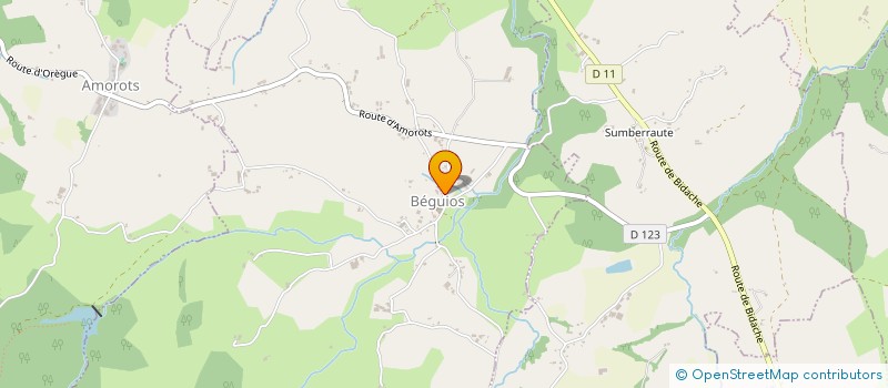 localisation de l'entreprise COMMUNE DE BEGUIOS  BEGUIOS