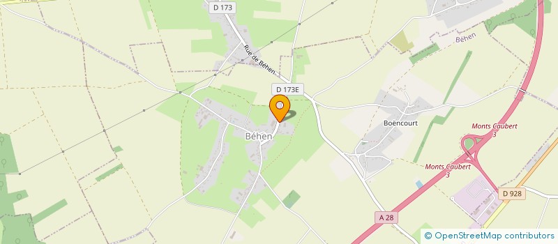 localisation de l'entreprise COMMUNE DE BEHEN  BEHEN