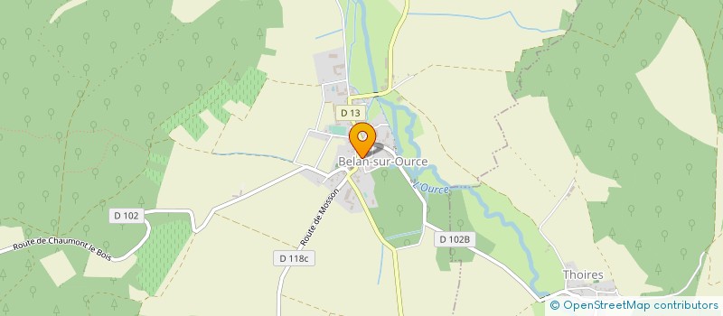 localisation de l'entreprise COMMUNE DE BELAN SUR OURCE à BELAN-SUR-OURCE