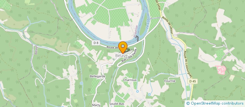 localisation de l'entreprise COMMUNE DE BELAYE  BELAYE