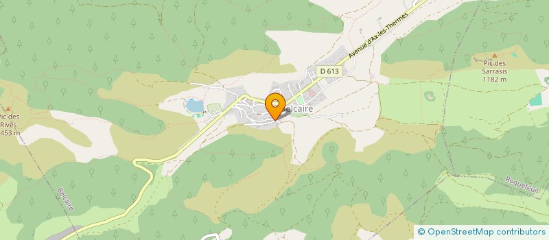 localisation de l'entreprise COMMUNE DE BELCAIRE  BELCAIRE