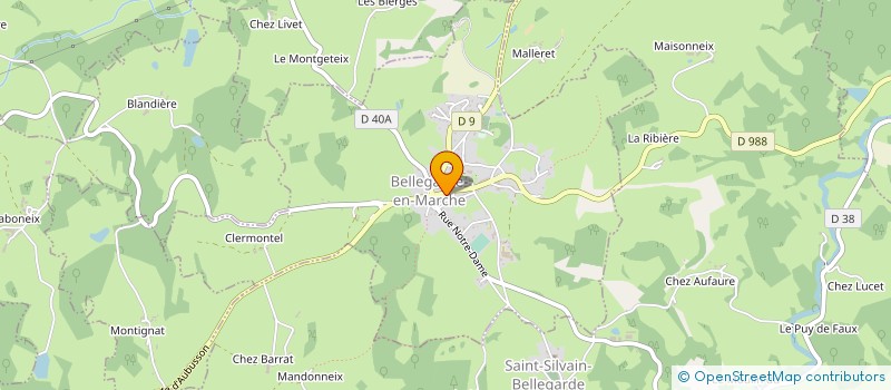 localisation de l'entreprise COMMUNE DE BELLEGARDE EN MARCHE à BELLEGARDE-EN-MARCHE